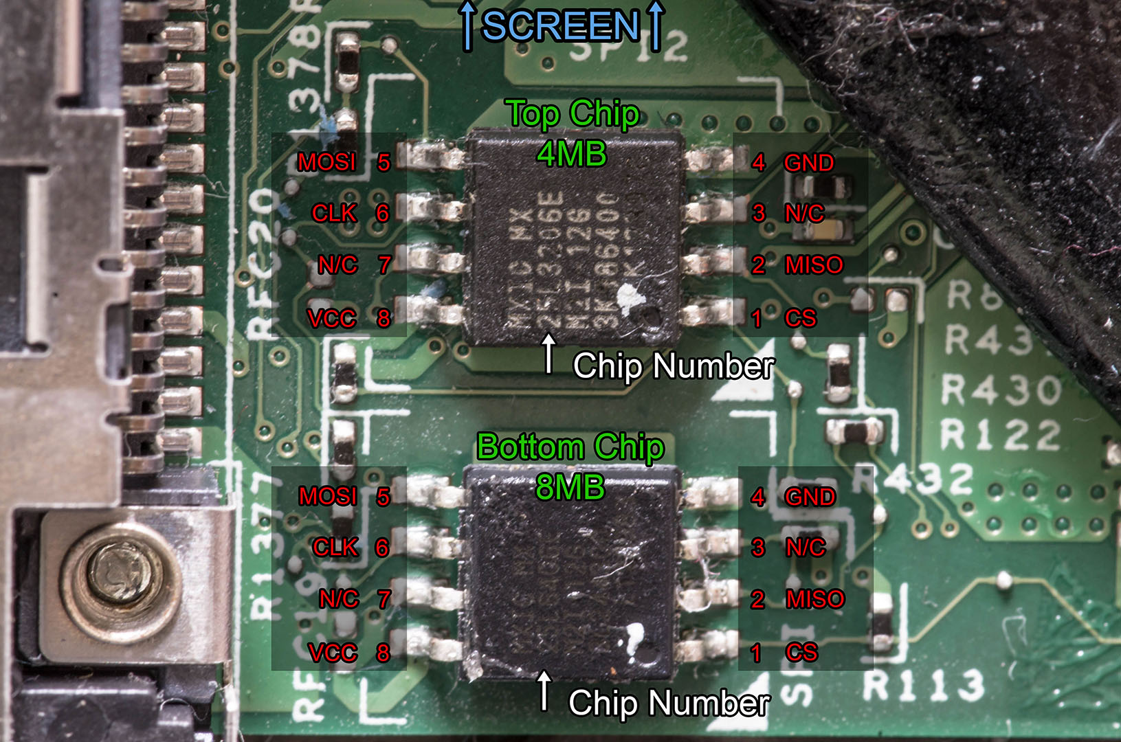 BIOS chip pinout