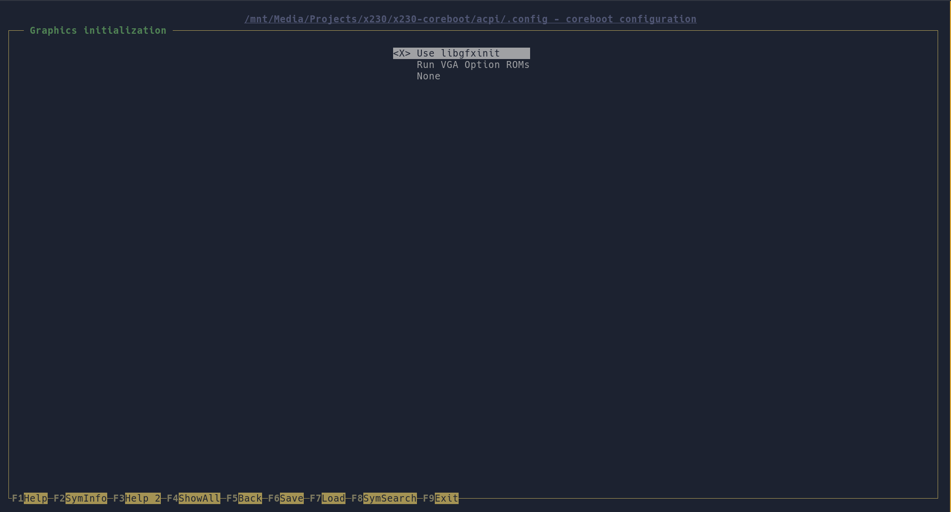 x230 nconfig 05 graphics init