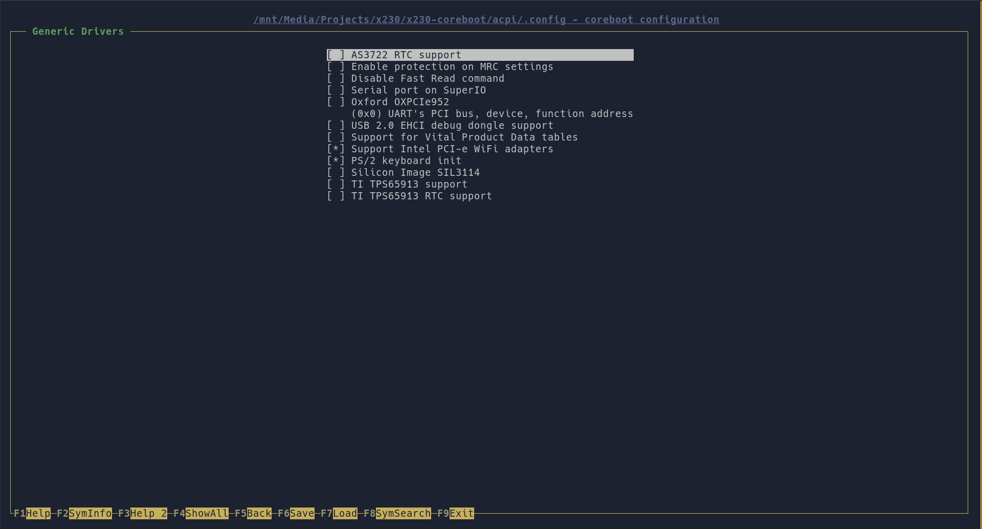 x230 nconfig 07 generic drivers