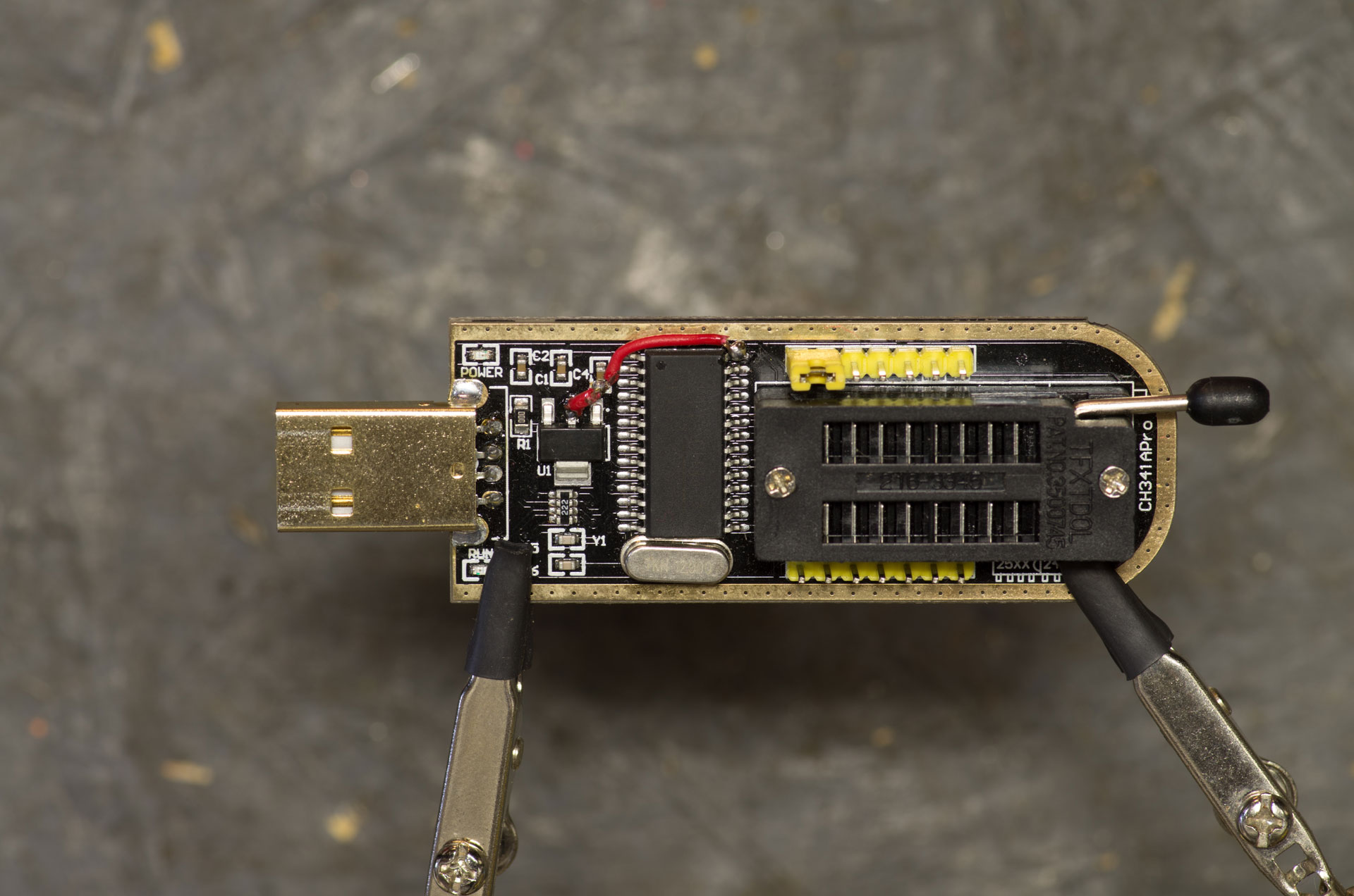 ch341a soldered top